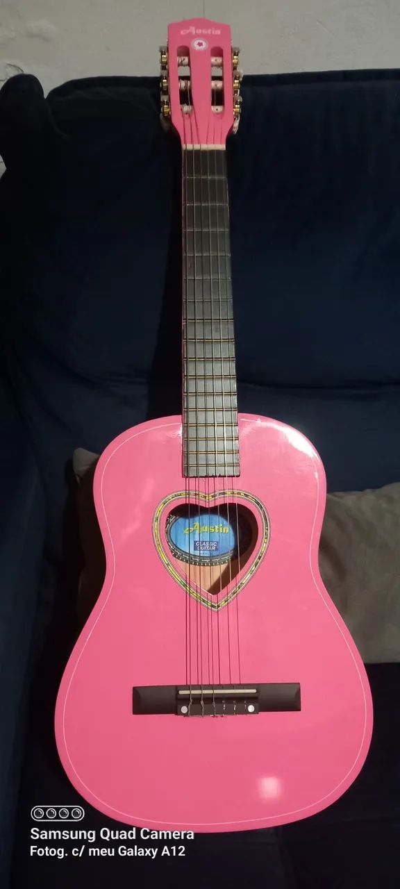 Violão Rosa -infatil