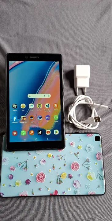 Tablet Samsung Tab A 8.0 Pega chip de operadora Faz ligação sem trincos aceiro cartoes - Foto 2