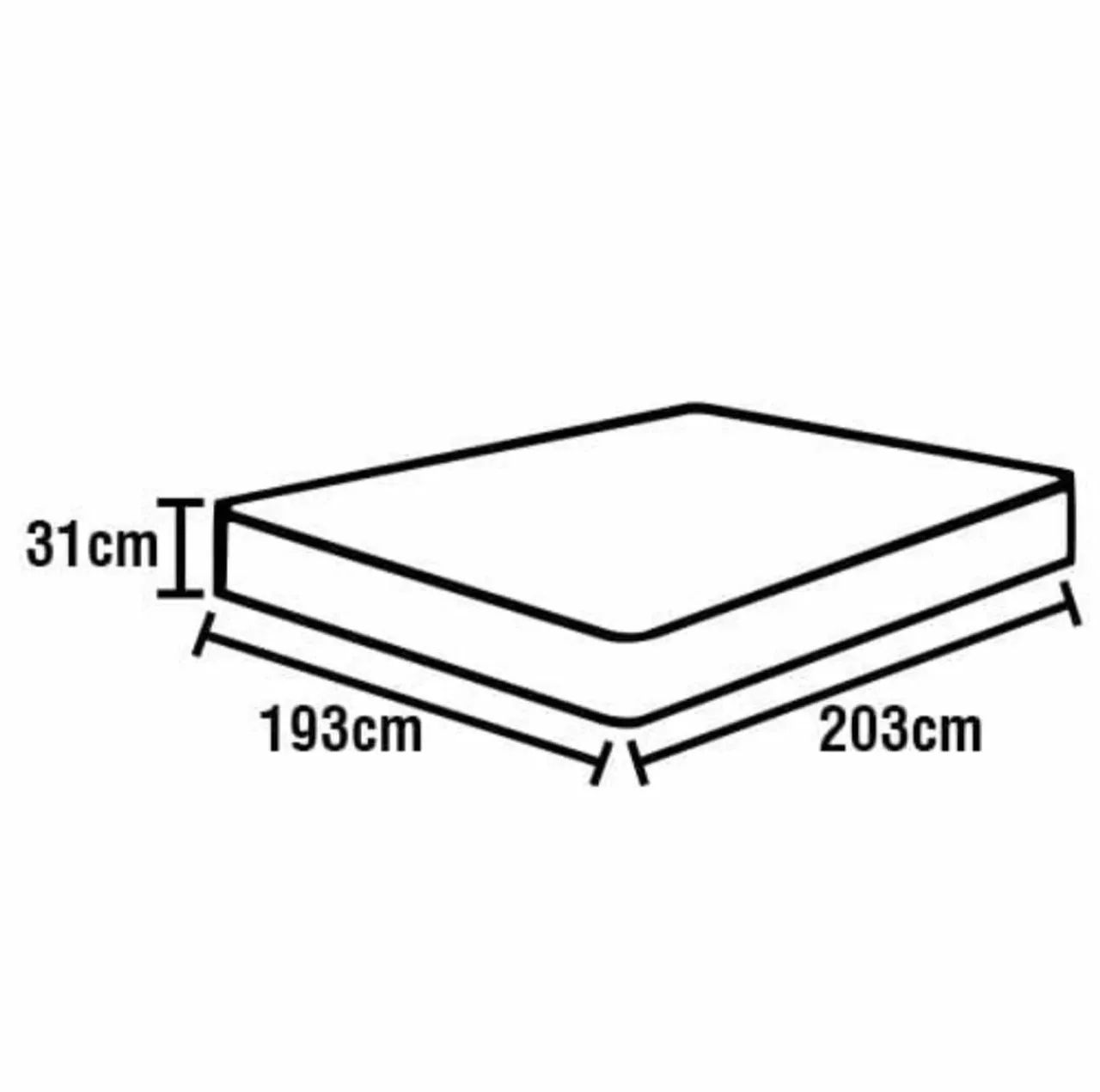 Colchão King Size Herval Vitalle com Molas Maxpring 31x193x203 cm Cinza - Foto 3