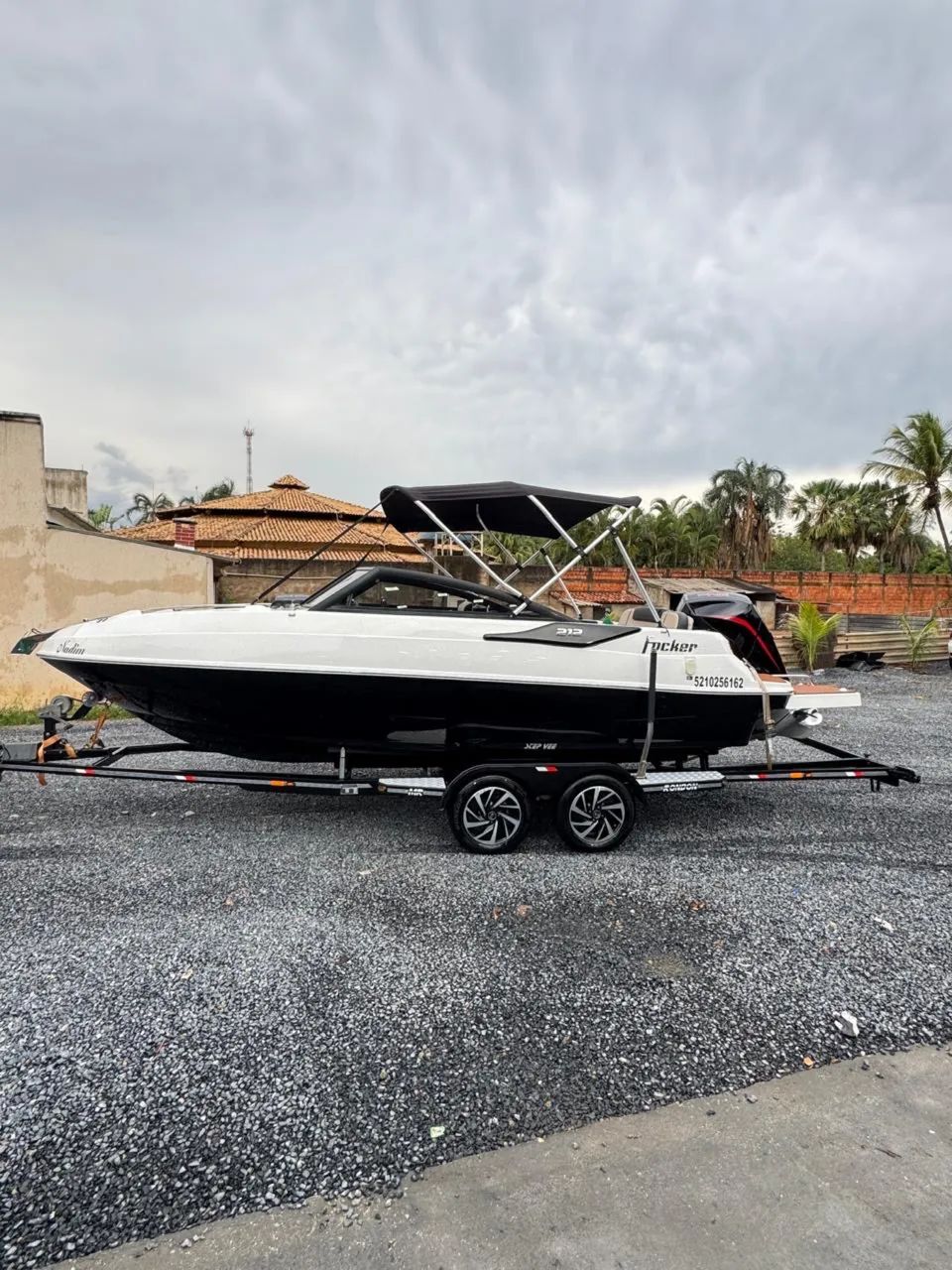 LANCHA FOCKER 212 MOTOR 175 HP MERCURY  PRO XS COM CARRETA RODOVIÁRIA RONDON - Foto 5