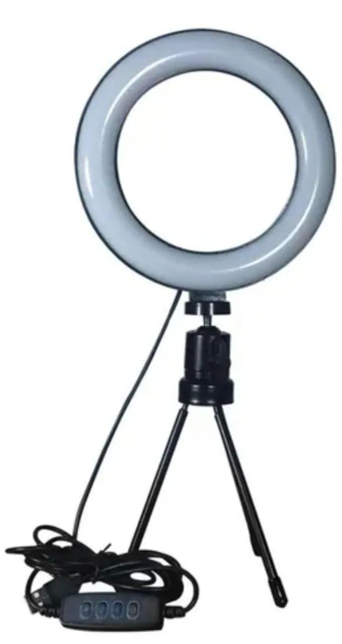 Ring Light de Mesa Anel de Iluminação Portátil