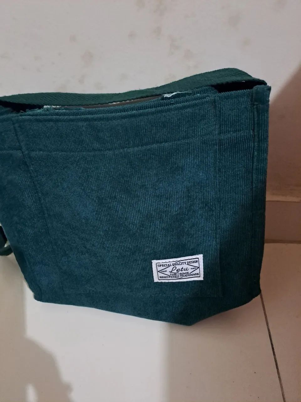 Bolsa transversal  verde - Foto 3