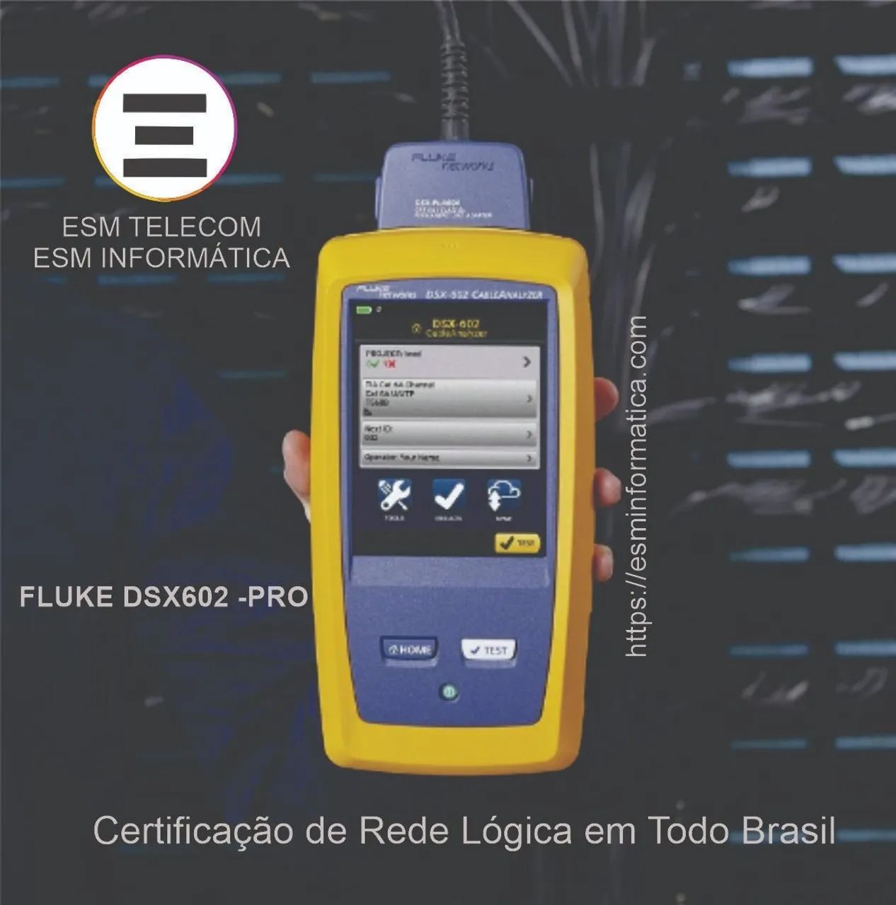 Certificação de Rede Logica Cat5e / Cat6  