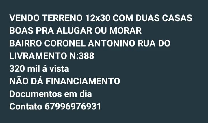 Vendo duas casas