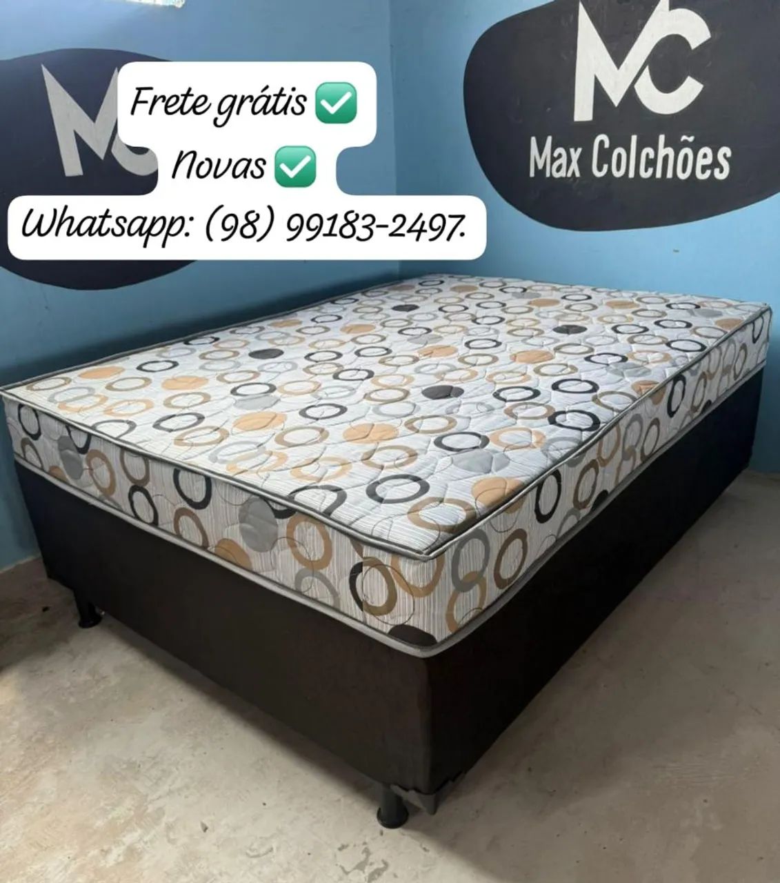 Cama box casal - Molas Ensacadas.