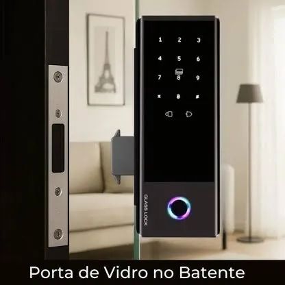 Fechadura digital gt para porta de vidro 