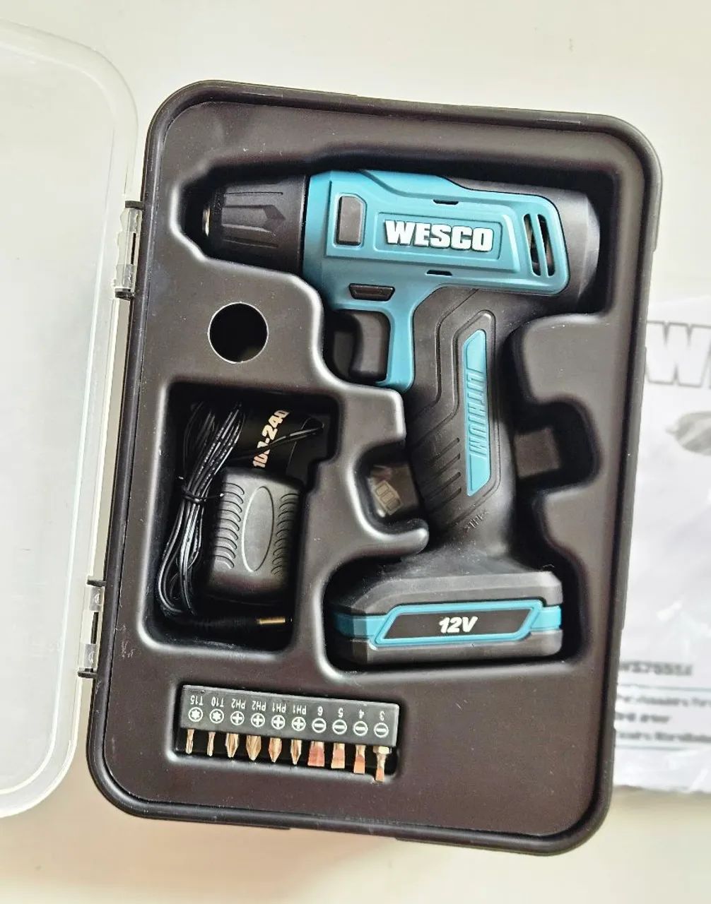 Parafusadeira e furadeira WESCO 12V