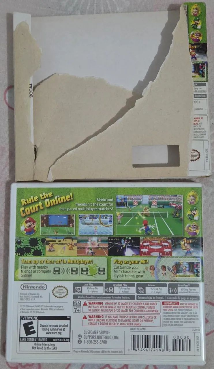 Mario Tennis Open - 3ds - Com Luva - Foto 4