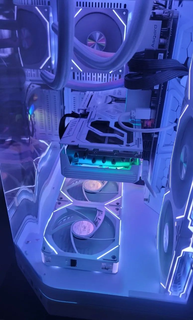 PC Gamer Completo RX 9070 XT Branco - Foto 5