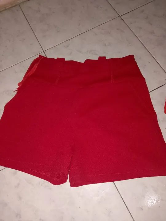 Conjunto Vermelho - Blusa e Shorts  - Foto 3