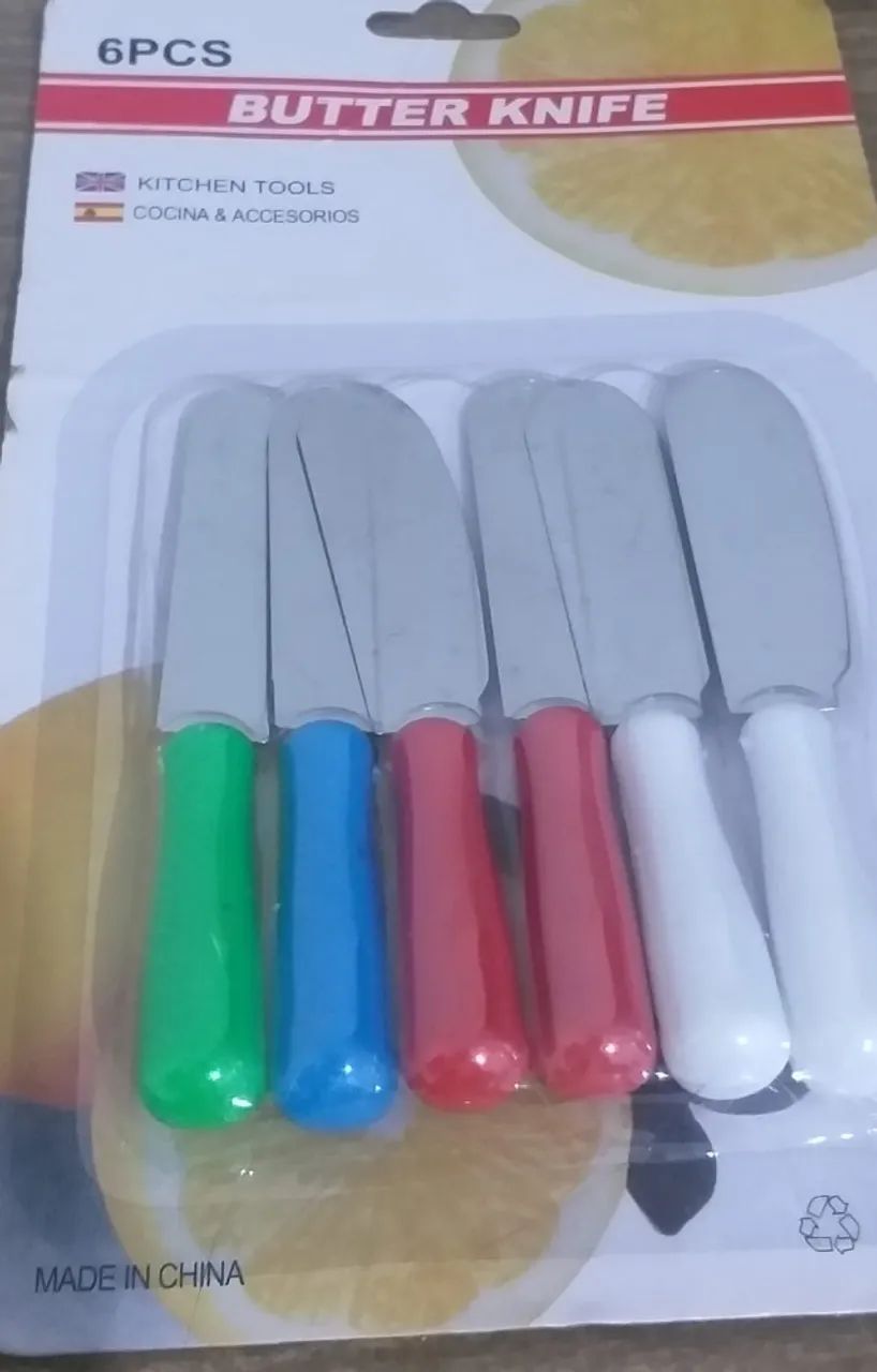 Jogo 6 espátulas para manteiga/patês