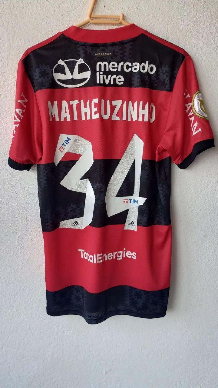Camisa Flamengo Matheuzinho 34 - Tamanho P - Foto 2