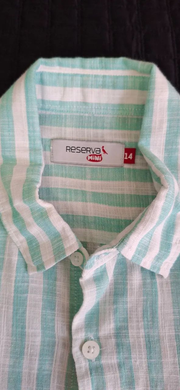 Camisa listrada manga curta - Foto 3
