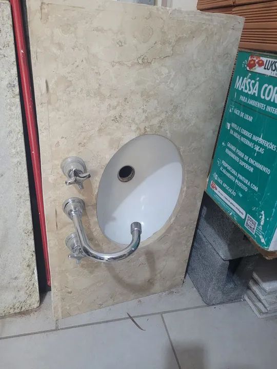 Cuba de banheiro em mármore - Foto 2