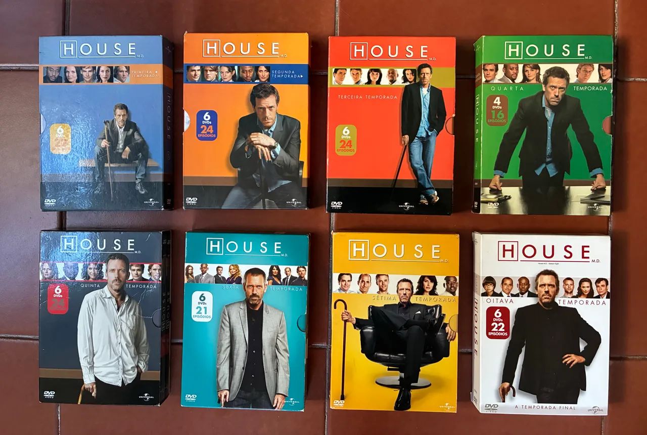 DVDs série HOUSE - TODAS AS TEMPORADAS em DVD