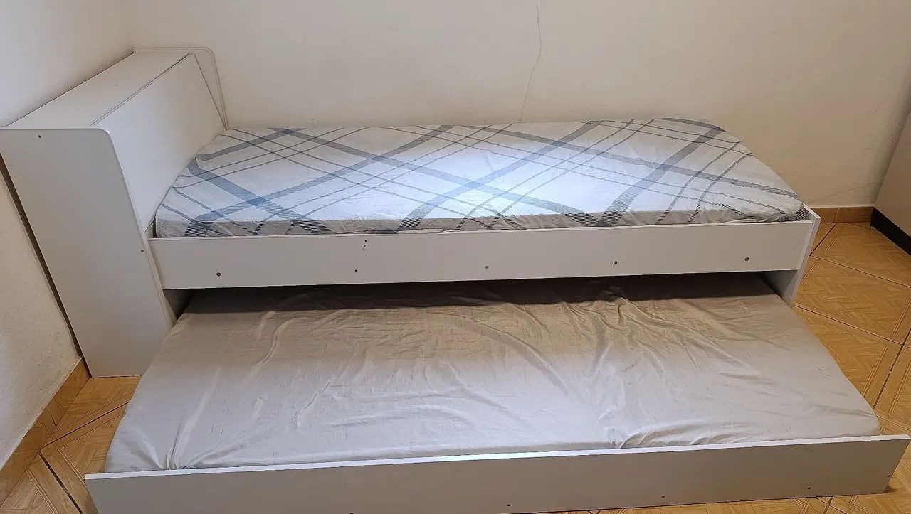 Bicama de solteiro com cama auxiliar 