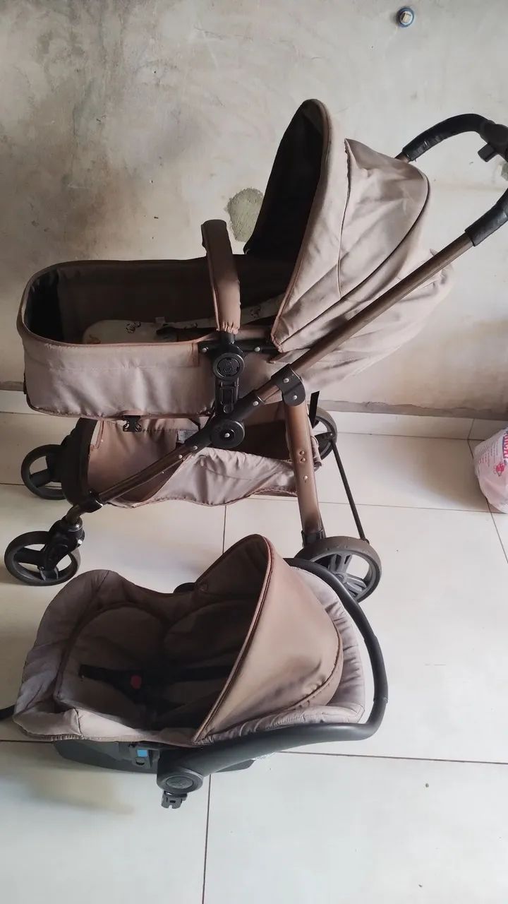 Carrinho para bebe mais cadeirão  - Foto 5