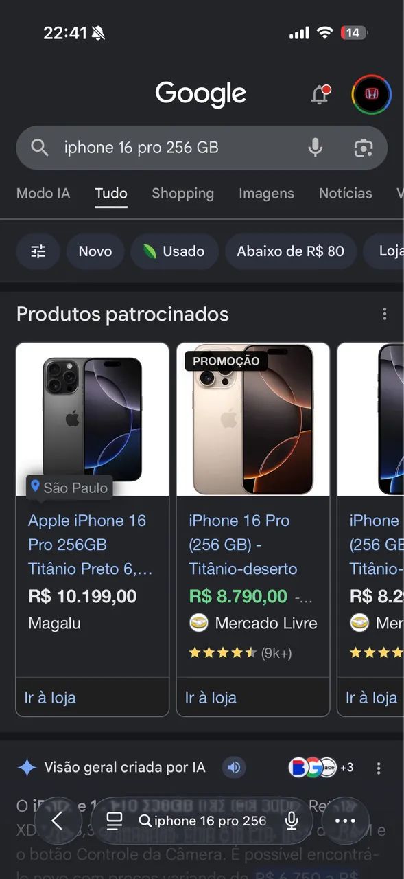 iPhone 16 pro 256GB troco - Foto 5