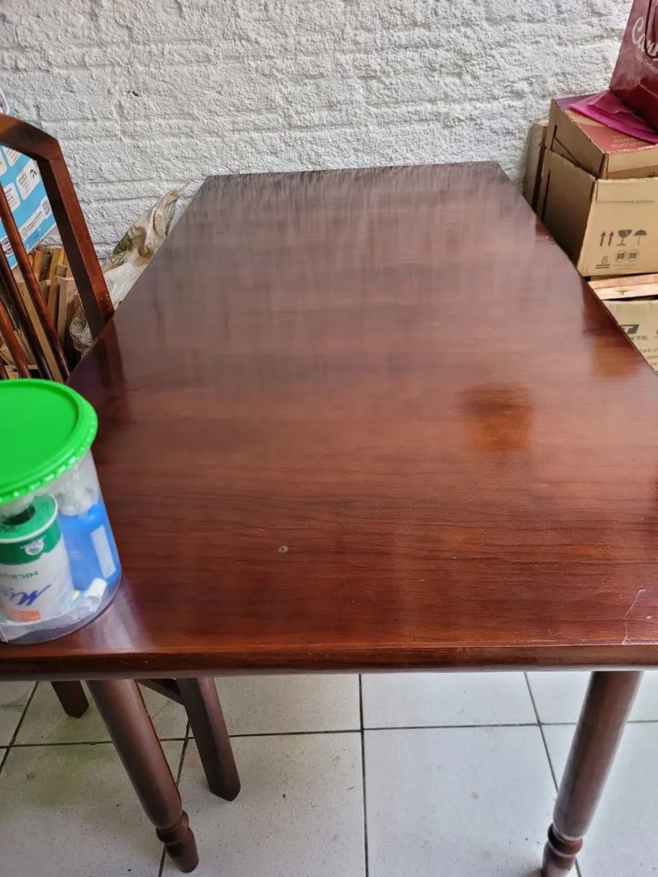 MESA MADEIRA NOBRE 6 LUGARES - Foto 4