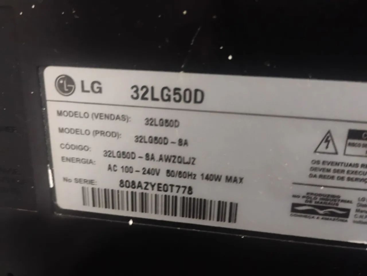 Televisão LG 32 polegadas com aparelho  - Foto 2