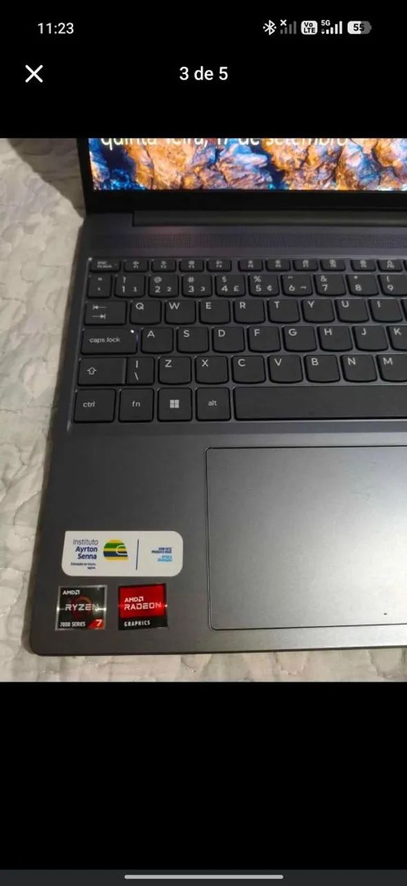 Ideapad slim 3 ryzen 7 novinho  - Foto 4