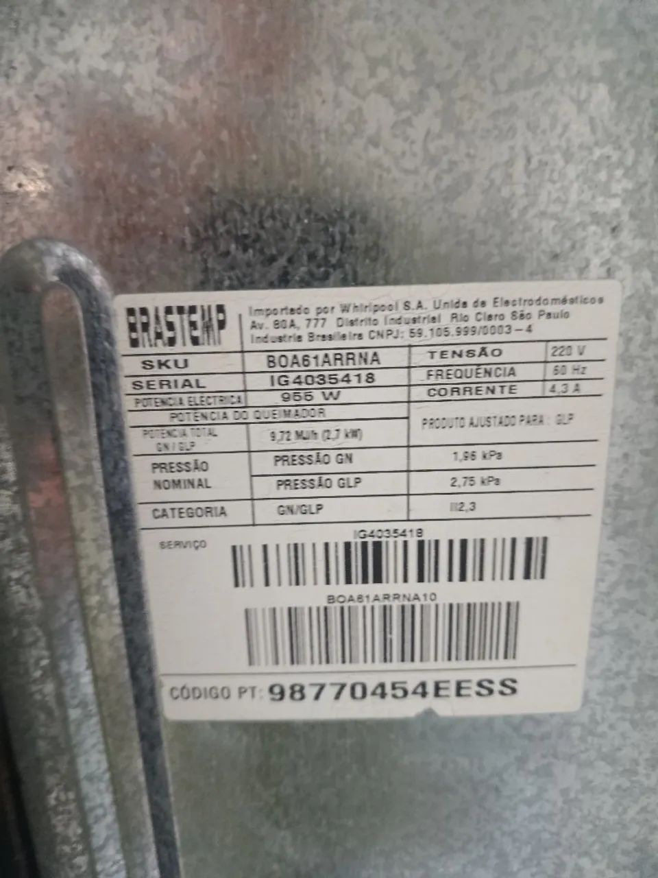 Condedução a gás e elétrico Brastemp - Foto 4