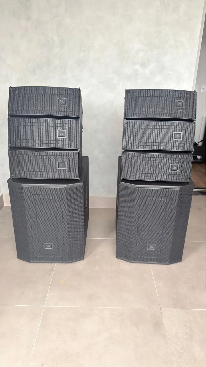 Som JBL - 6 Line Array MAX LA26 + 2 Sub MAX 18S