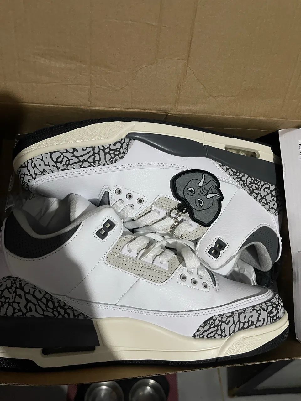 Air Jordan 3 White/Gray - Foto 3