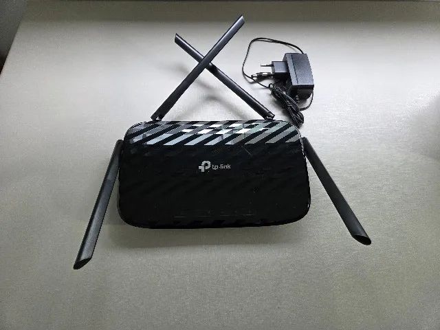 Roteador 4 antenas TP-LINK Wireless Gigabit MU-MIMO AC1200 Modelo Archer C6 Bivolt