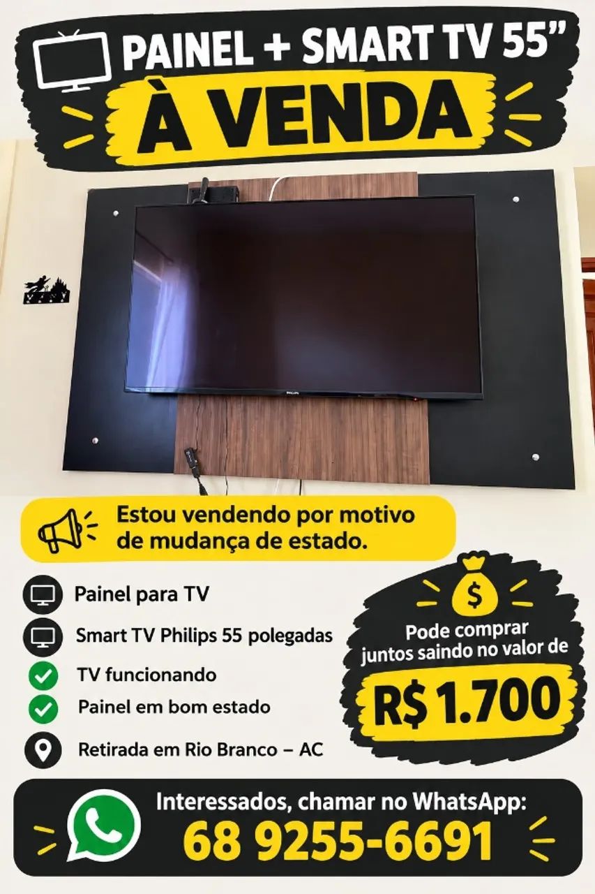 Televisão Com Painéis Para TV - Foto 2