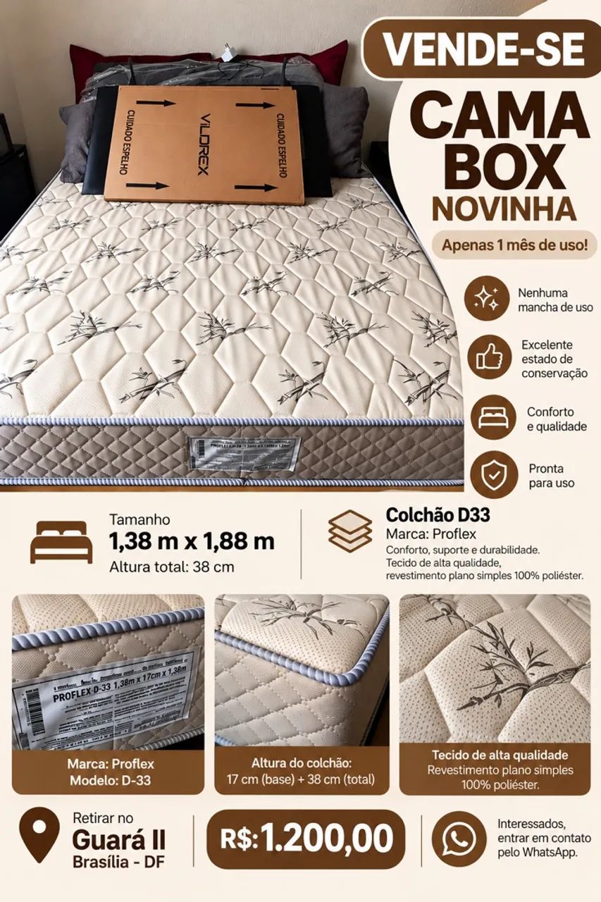 Cama Box Casal
