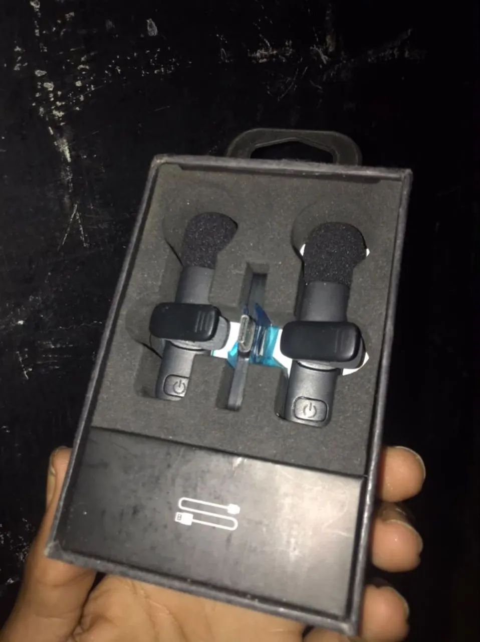 Microfones Lapelas Tipo C na caixa - Foto 5