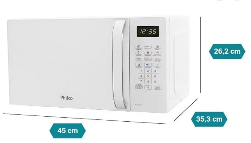 Micro-ondas Philco 20l Branco Pmo23b 110v 110v - Foto 3