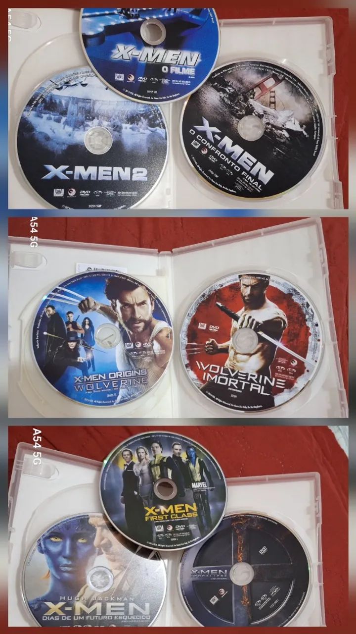 Man DVDセット Coleção X-Men: A saga - 8 Dvds - Peças e Acessórios para TV - Vila