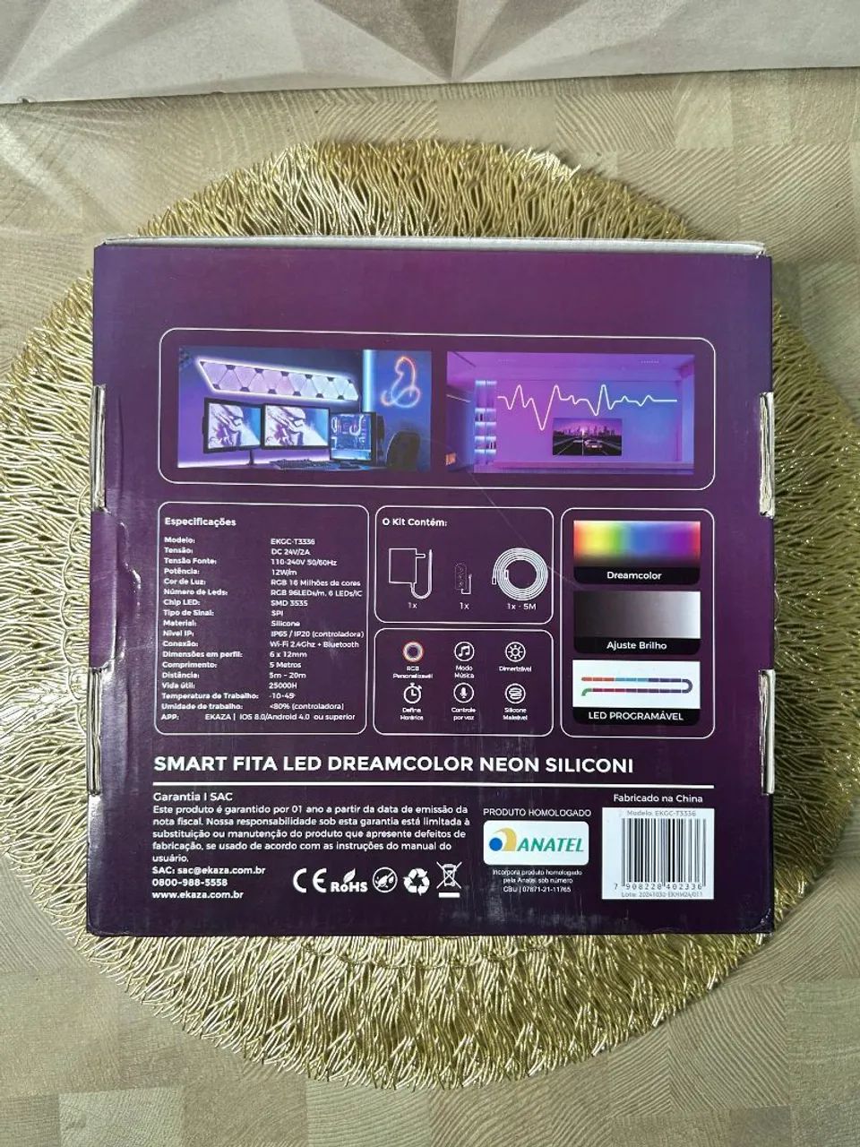 Fita de Luz LED RGB Smart Ekaza - Transforme Seu Ambiente - Foto 5