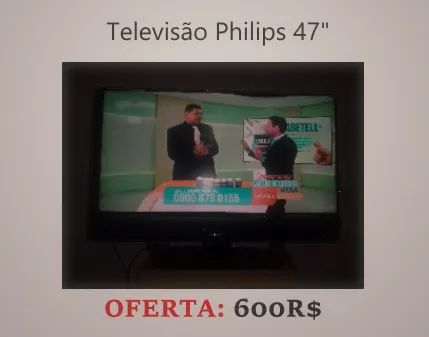 Televisão modelo Philips 47PFL7403    LCD   (não é smart) - Foto 2