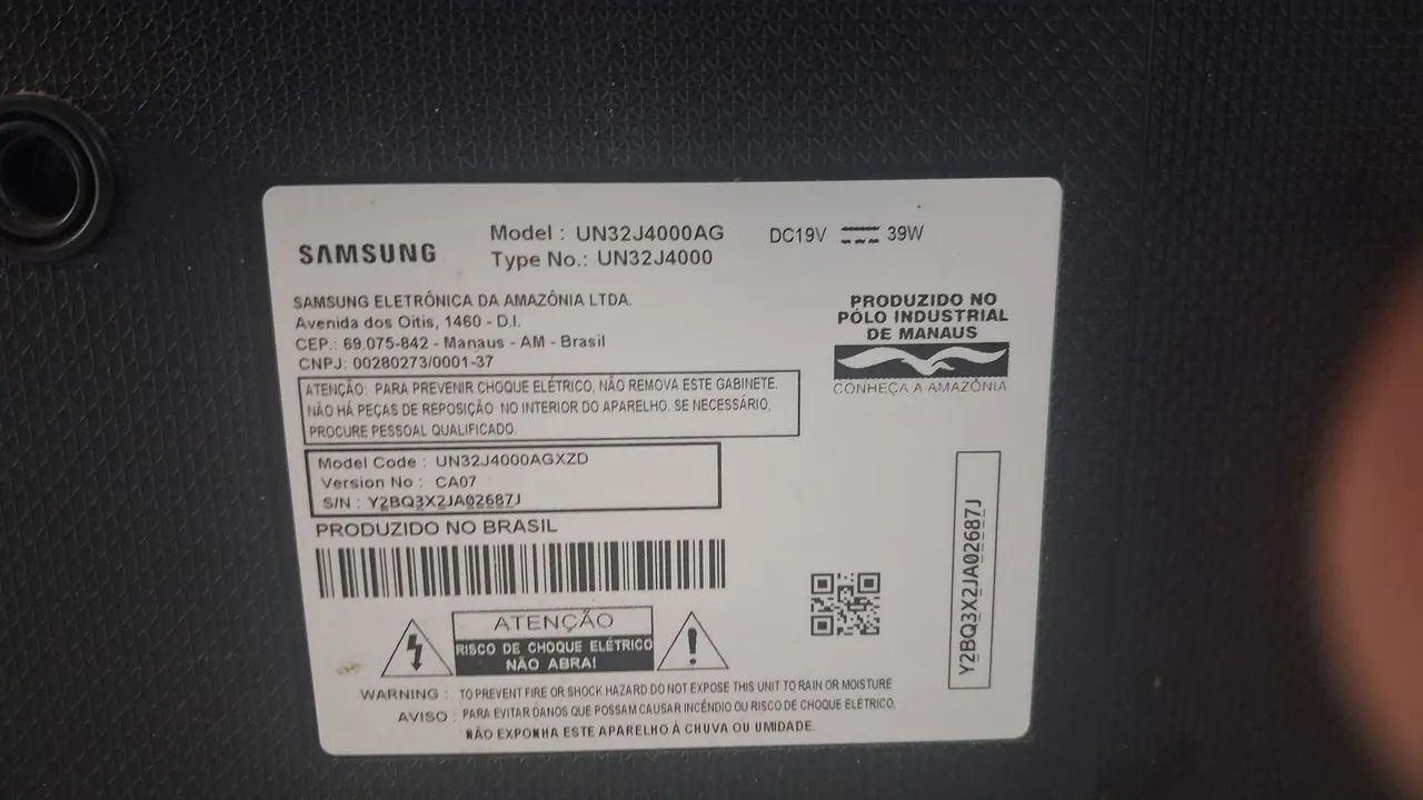Televisão 32 polegadas Samsung tela quebrada - Foto 3