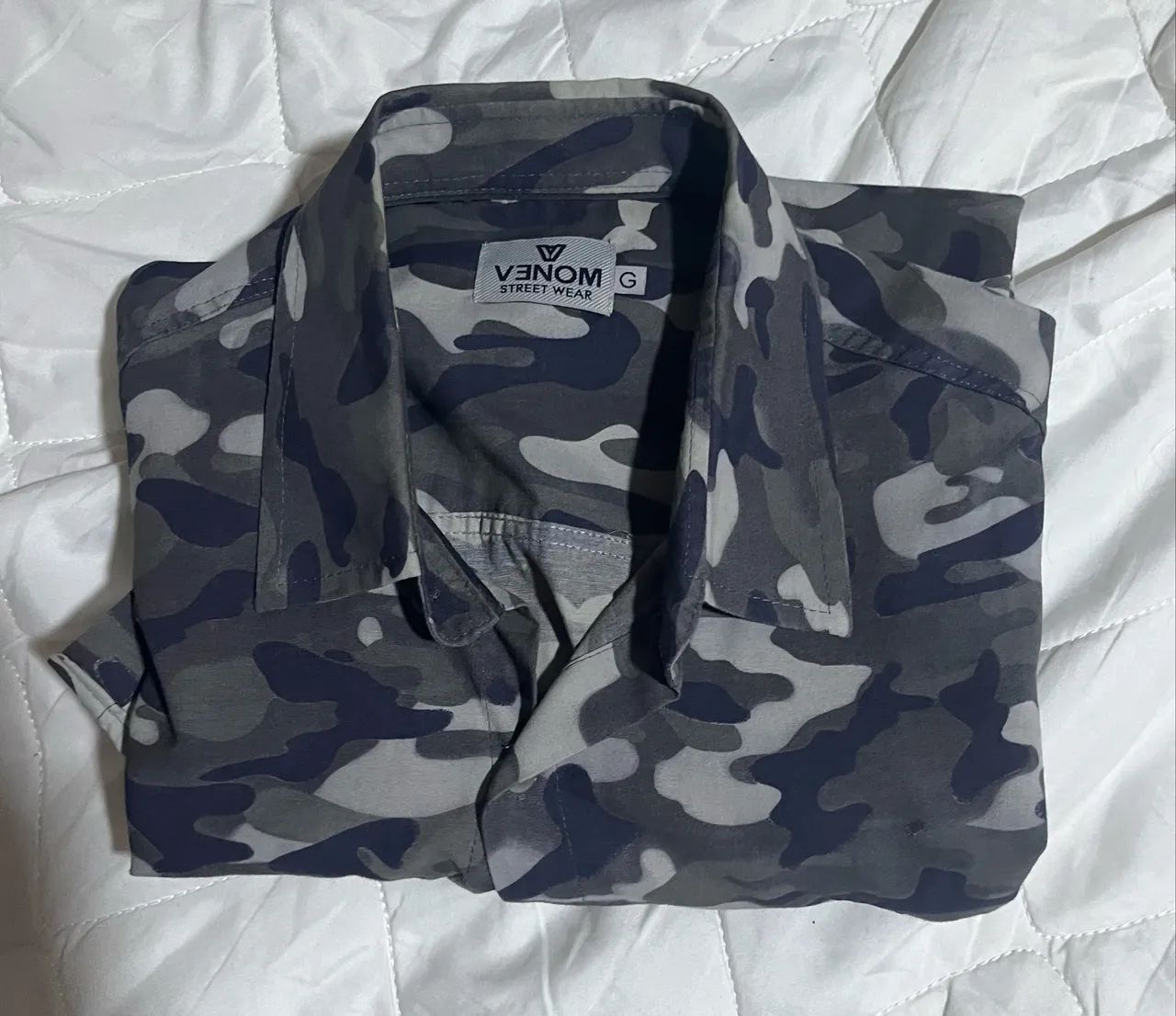 Camisa camuflada masculina G - Foto 4