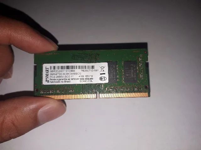 Memória RAM 4GB DDR4 2666MHz Smart Lenovo p/ Notebook