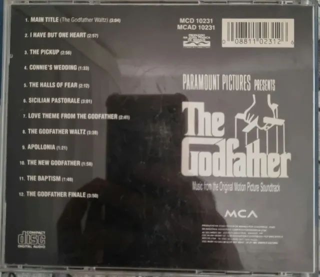 CD The Godfather Trilha Sonora Original 1993 Nino Rota - Foto 3