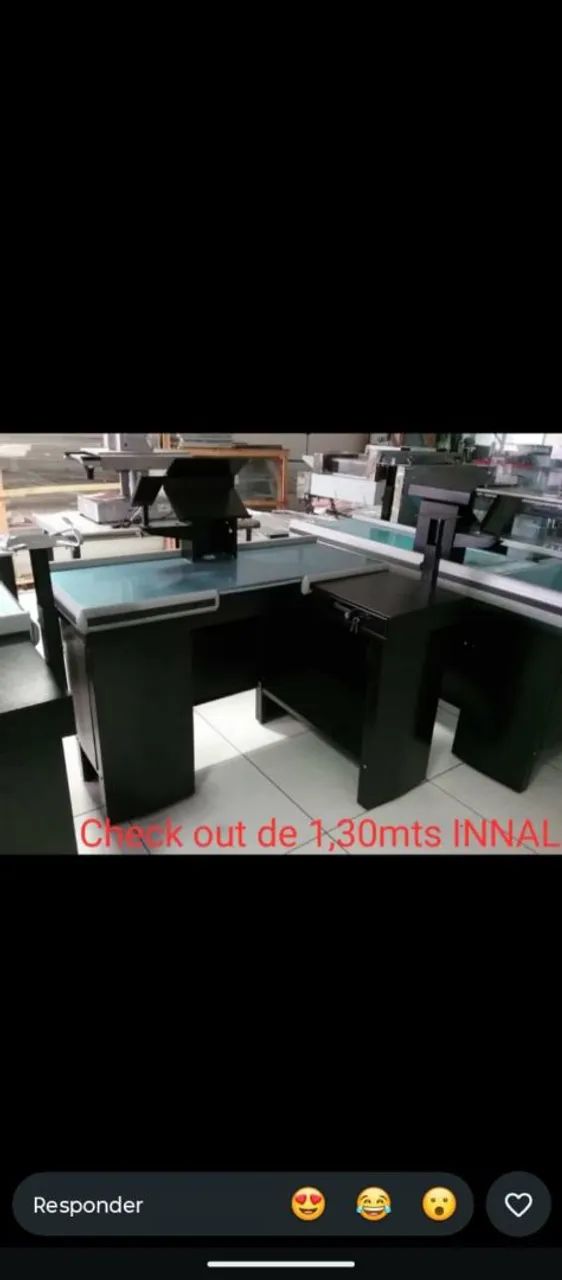 BALCAO DE CAIXA PARA MERCADINHOS CHEK OUTS * - Foto 5