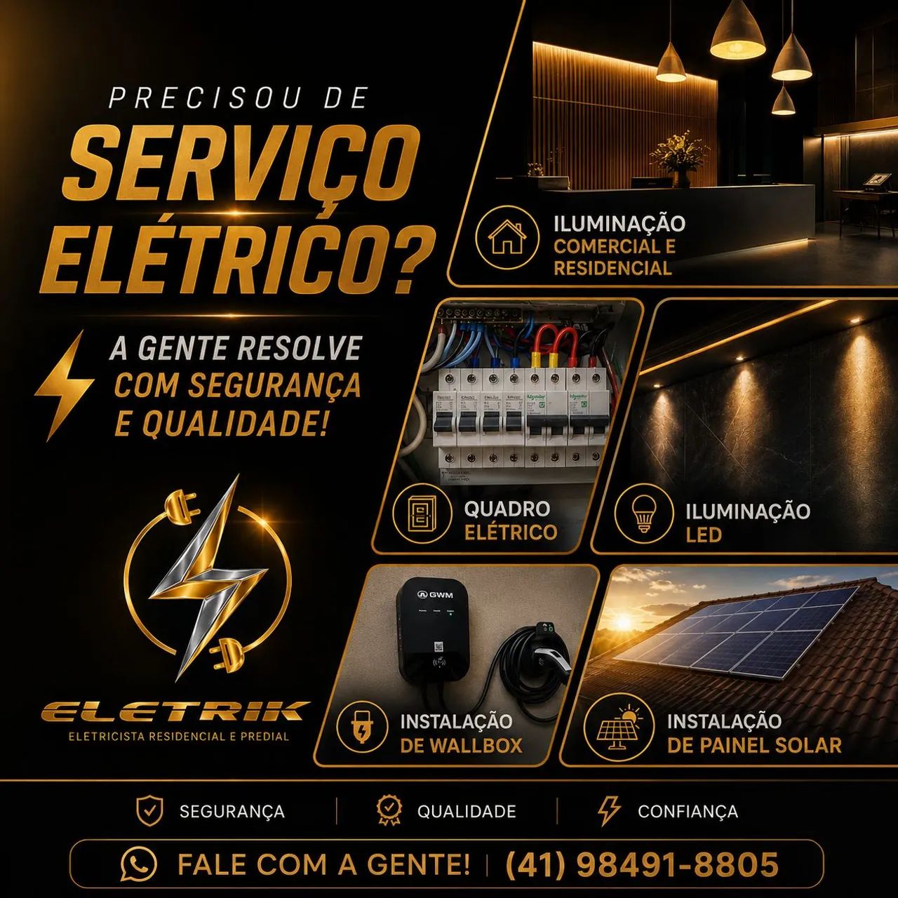 Eletrik- Serviços Elétricos Residênciais, Comerciais e Predial