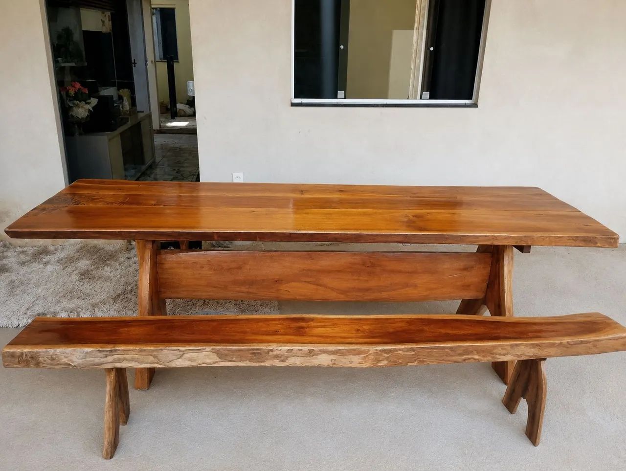 Mesa rústica (Madeira de Lei, CEDRO ROSA)  - Foto 2