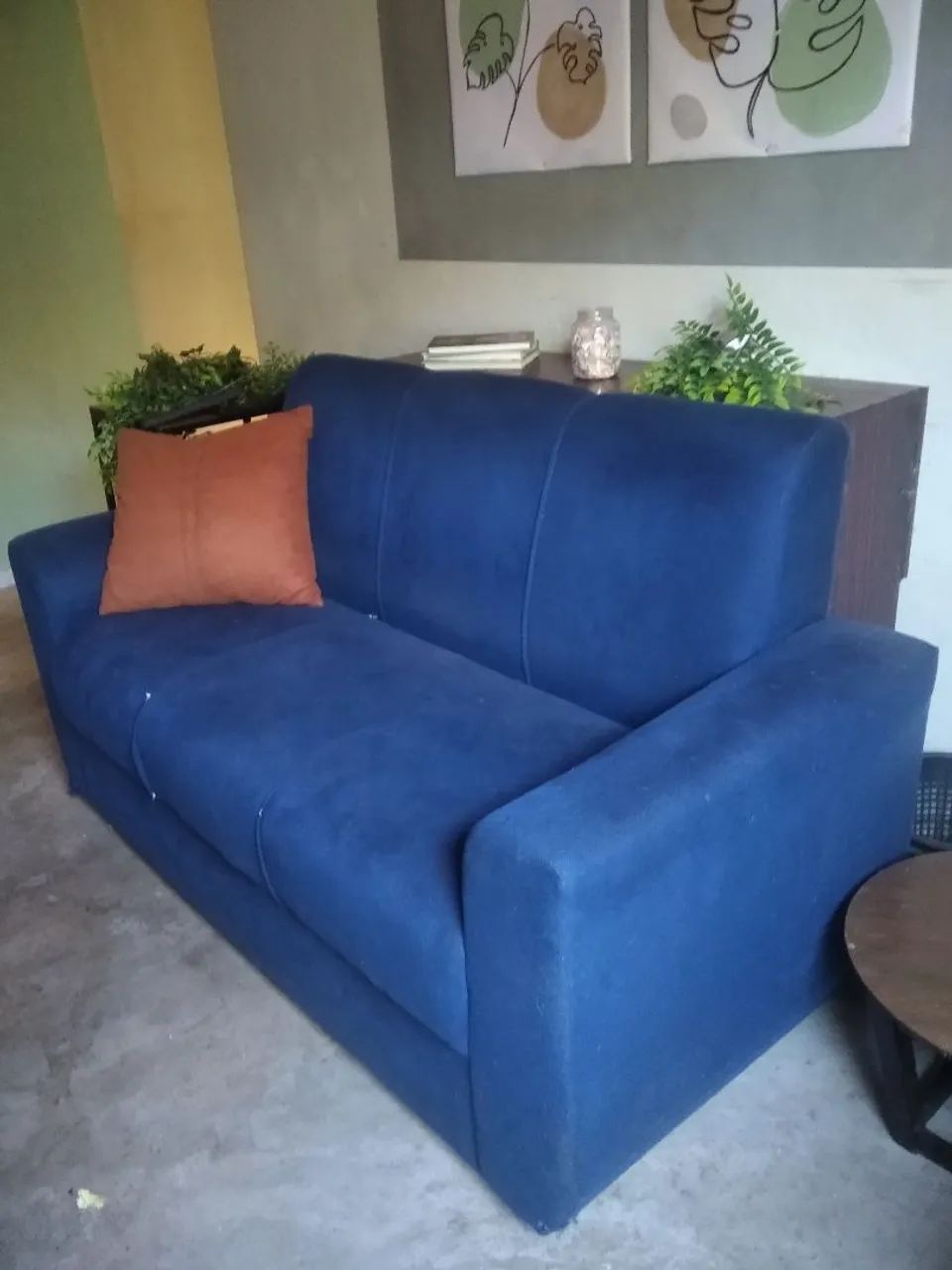 Sofá Semi-novo Azul  - Foto 3