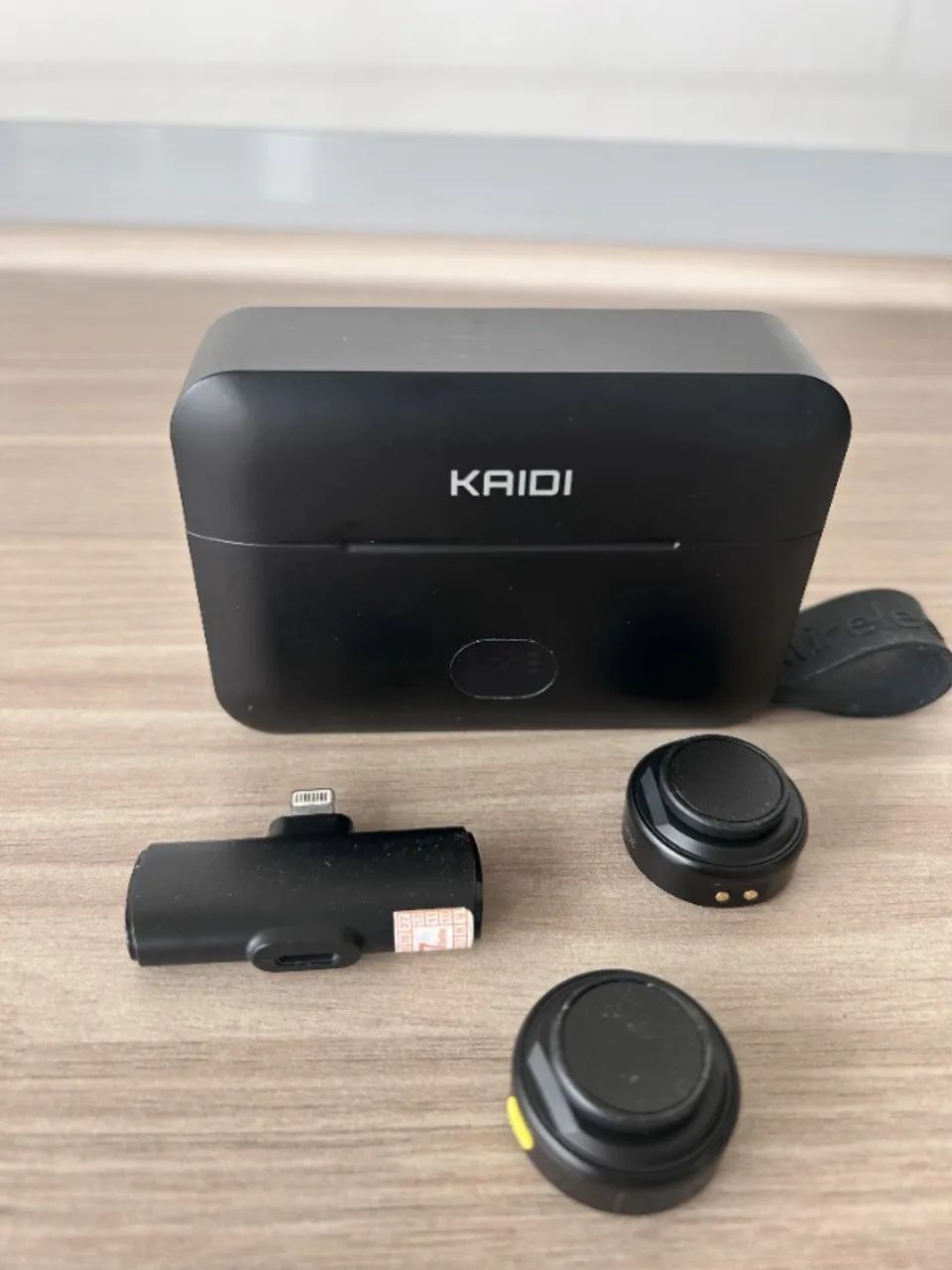 Microfone de Lapela Sem Fio KAIDI - Foto 4
