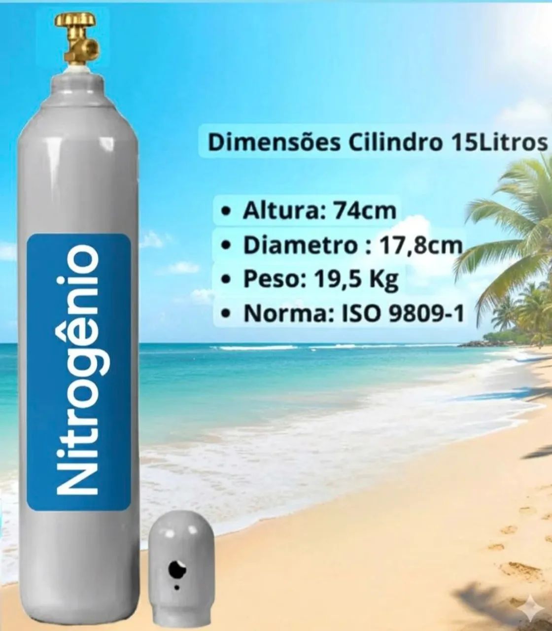Cilindros Novos Nitrogênio - Foto 2