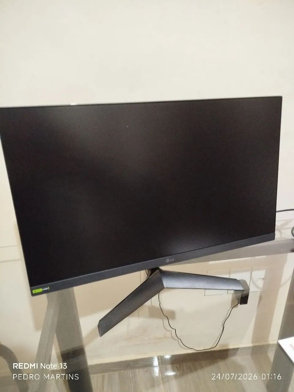 Monitor Gamer LG UltraGear 24" IPS 180Hz - Estado de Novo