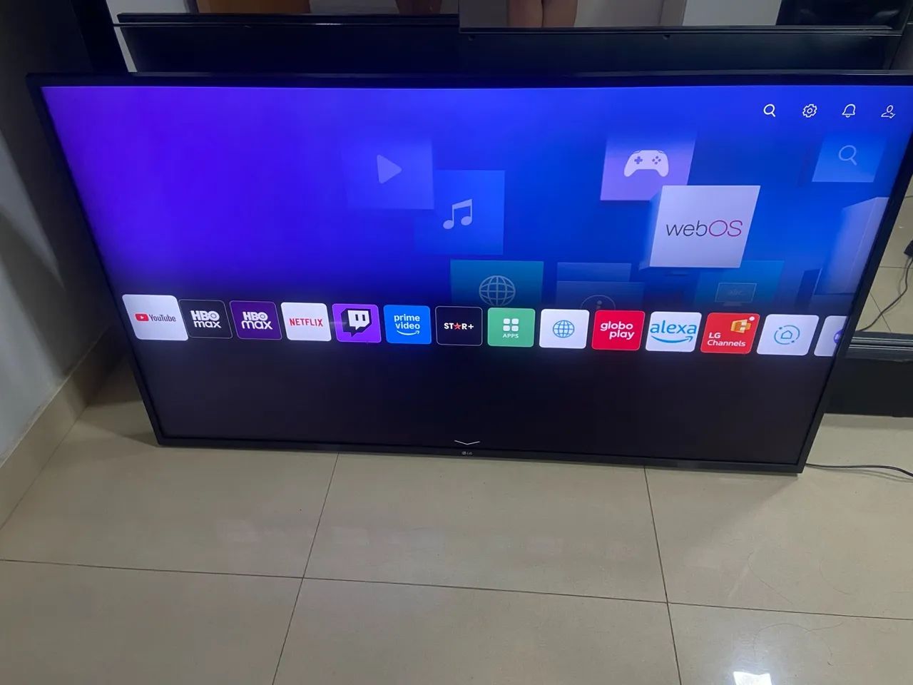 TV Smart 55 polegadas UHD 4k ThinQ AI HDR10 AI Sound