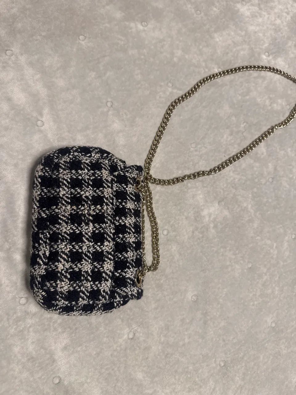 Bolsa Capodarte elegante tecido lã e couro interno  - Foto 3