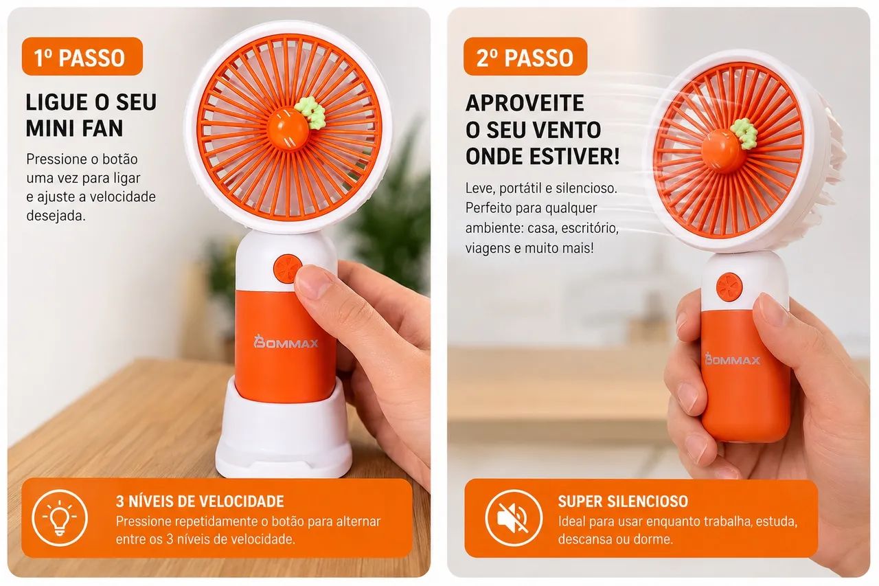 Mini ventilador portátil - Foto 3